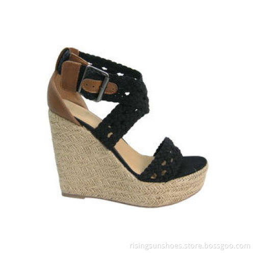 Women's Sandals, Trendy Espadrille Platform with Woven Fabric Upper, Popular Design for Summer